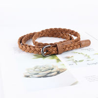 Fashionable thin belt for women, no perforation, ins style, versatile woven women's belt to decorate skirts and pants, waist chain and rope thumbnail 7