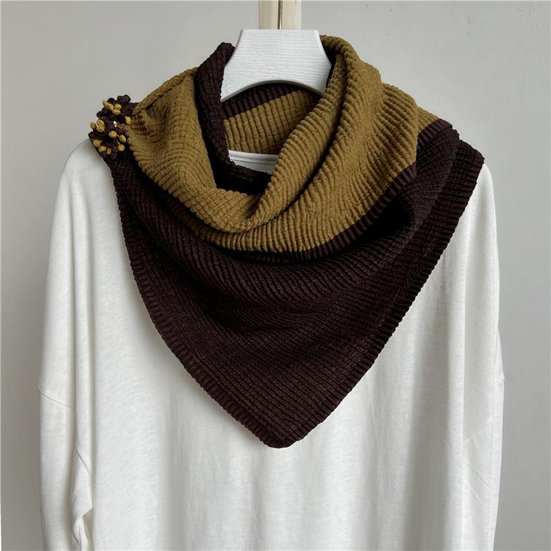 2024秋冬季新款棉麻围巾