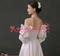 HANFEIYAS NEW SATIN FLOWER RUFFLE SLEEVES PUFF SLEEVES MIDDLE SLEEVES DETACHABLE FAKE SLEEVES