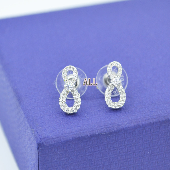 奥地利水晶王一博海报同款无限爱永恒爱意女耳环耳钉 5518880