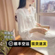 BIEN莫代尔睡裙女春秋季 甜美公主宫廷风长裙睡衣家居服蕾丝带胸垫