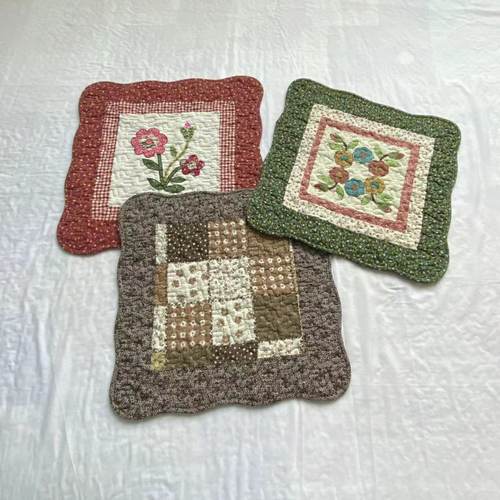 防滑四季卡通可机洗座垫纯棉可爱