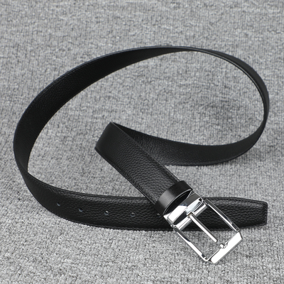 男士柔软双面真皮正装皮带