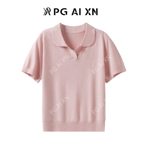 【大潘专属】PG Ai XN品归 夏季新品桑蚕丝羊毛短袖 PGXN 3106