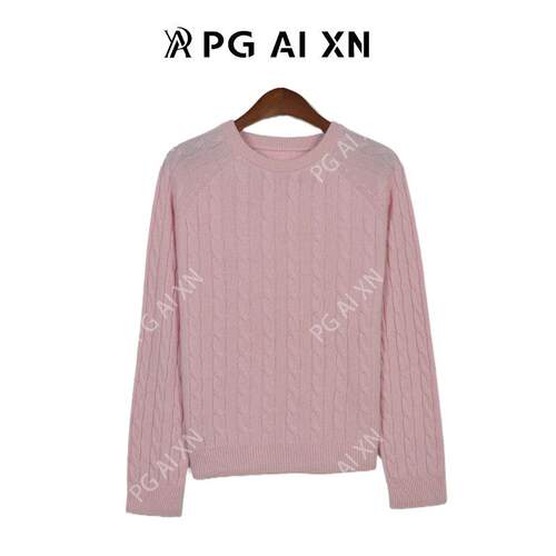 【所有女生直播间】100%绵羊毛一线绞花圆领 PGXN 2933
