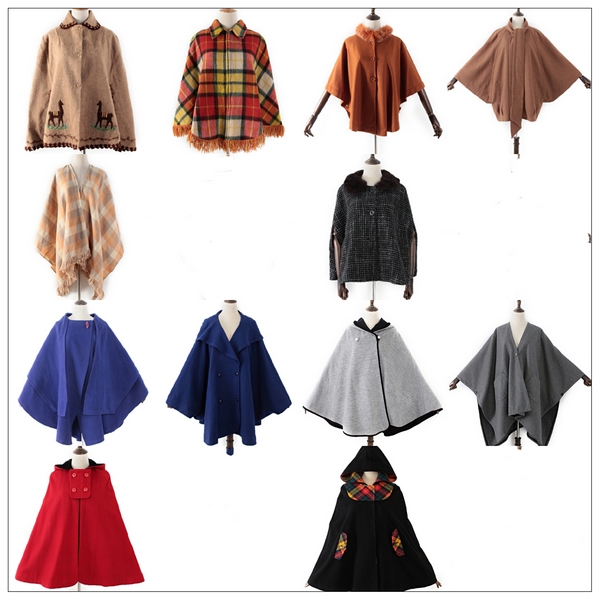 日本制羊毛大衣vintage披风斗蓬