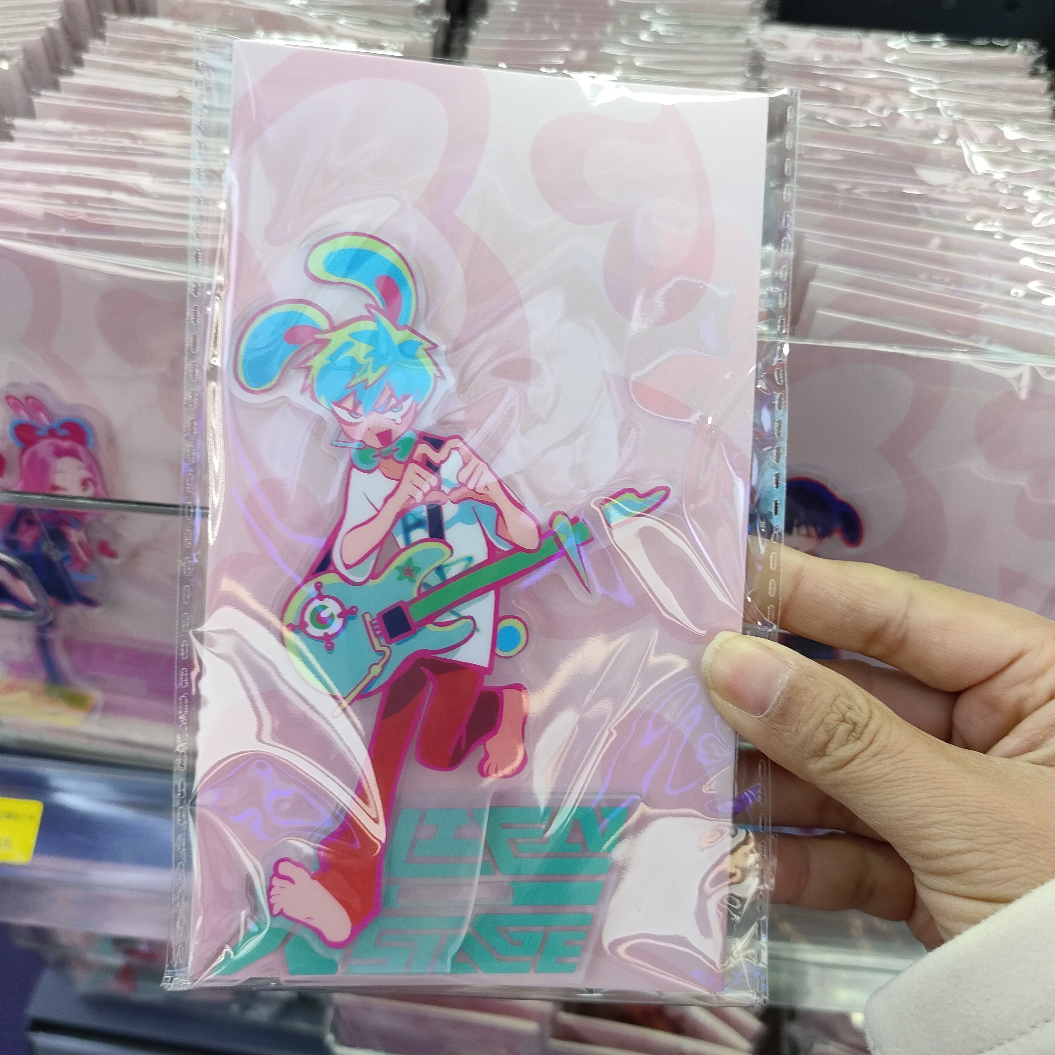 thumbnail for Official comic entertainment sales special-shaped stage rabbit series acrylic pendant double insertion stand ivantill animation peripherals