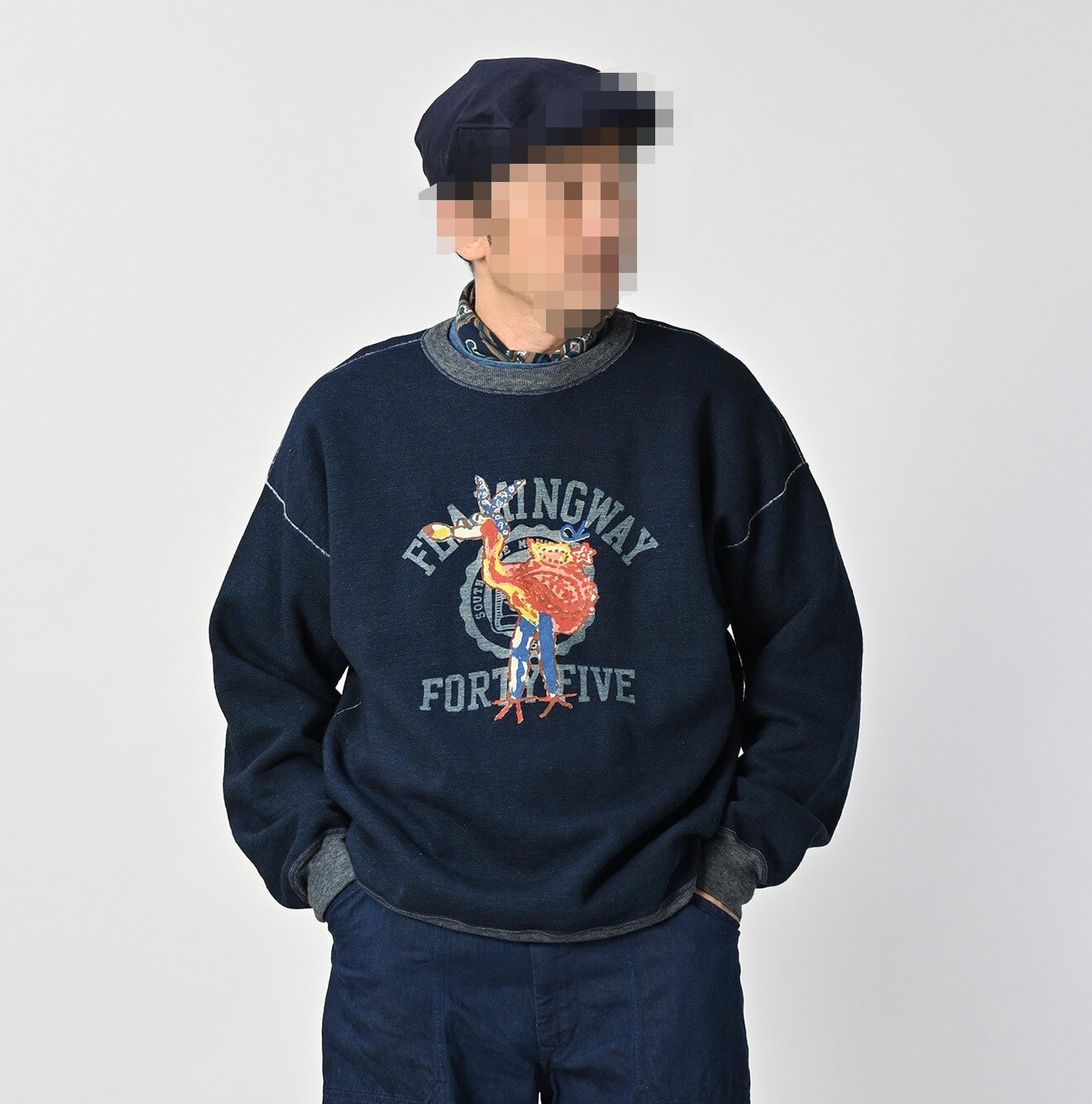 日系2025秋冬圆领长袖45卫衣男女