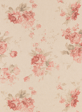 GIRONES西班牙进口印花复古花朵设计窗帘布沙发布装饰布软装面料