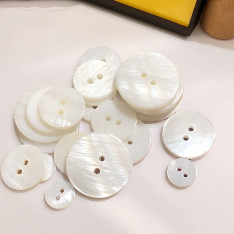 DIY贝壳纽扣衬衣衬衫扣白色点缀