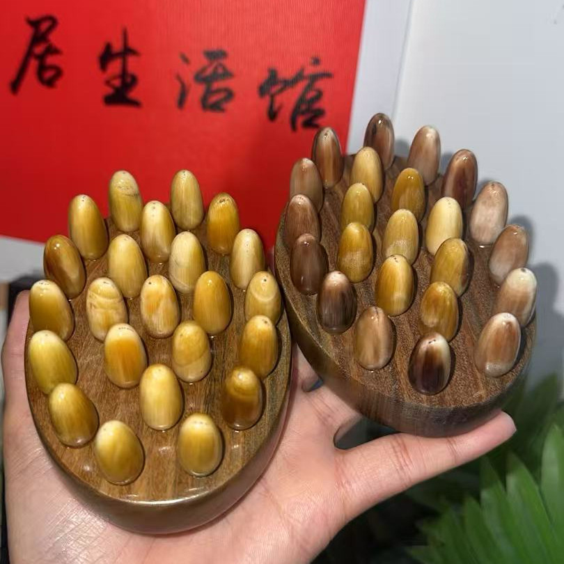 绿檀木大面包小黄牛23钉刷肚子带脉腿部肩颈后背全身刷面积大舒服