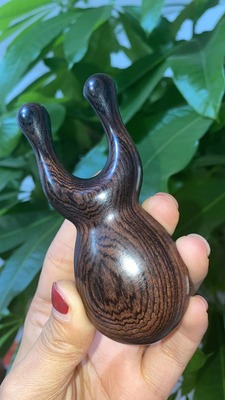 紫光檀小青蛙头颈眼材料好加厚加大好用男女明眼亮目经络疏通耳朵