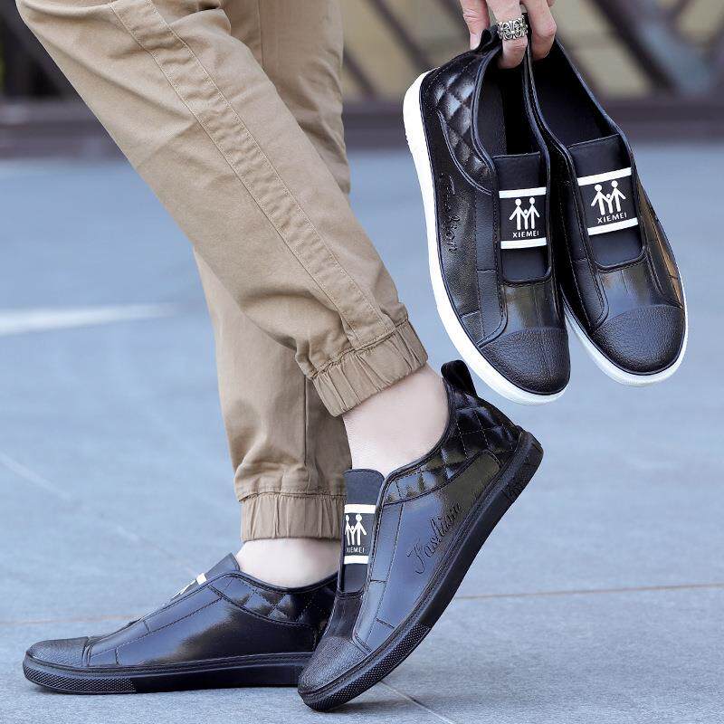 跨境新款低帮时尚男士雨鞋户外防滑钓鱼厨房雨靴水胶套鞋