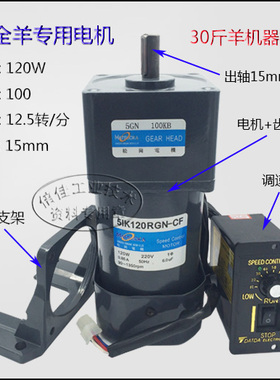 烤全羊电机 30斤羊标配 5IK120RGN-CF/5GN100KB 120W调速电机