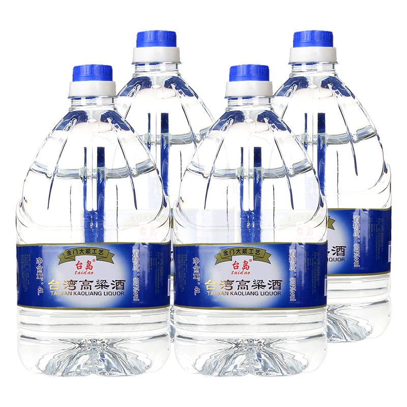 台岛高粱酒53度4L*4桶装高度浓香风味粮食白酒整箱大容量泡酒