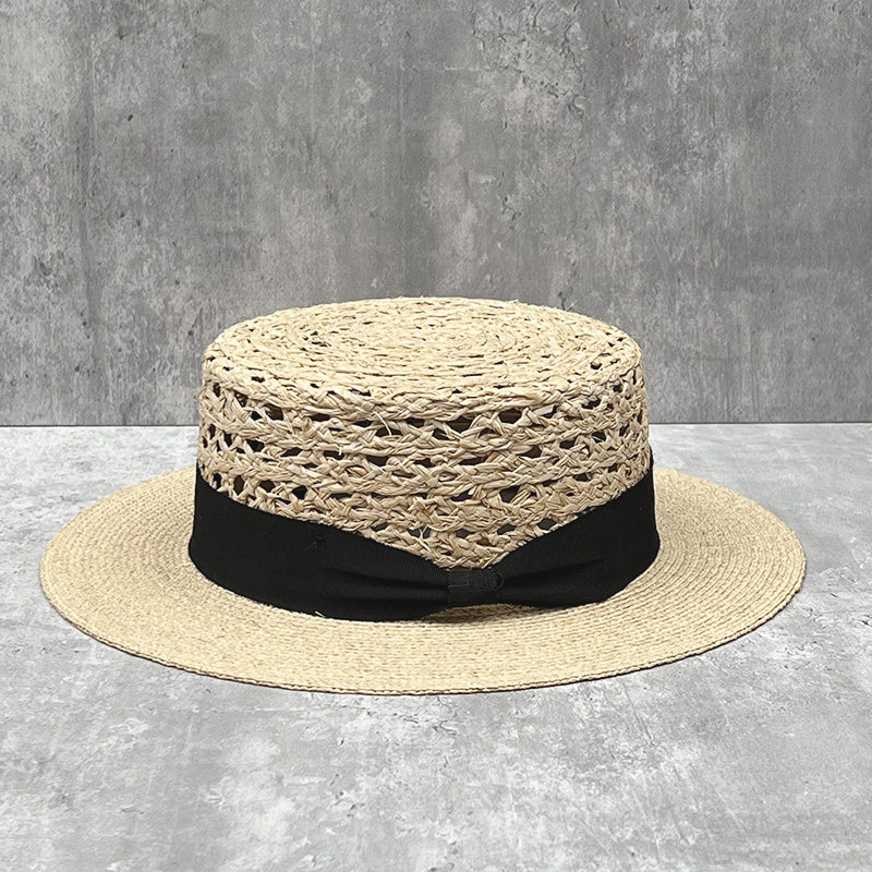 法式复古遮阳帽子镂空平檐拉菲草平顶帽夏季草帽女沙滩防晒帽礼帽,服饰配件/皮带/帽子/围巾,帽子,淘宝优惠券,粉丝福利购,淘宝优惠卷