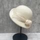 法式 复古赫本风帽子优雅羊毛呢贝雷帽女2024新款 秋冬淑女名媛礼帽