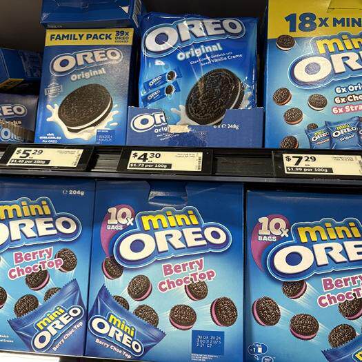 新西兰直邮OREO奥利奥饼干 威化夹心饼干分享装4件包邮