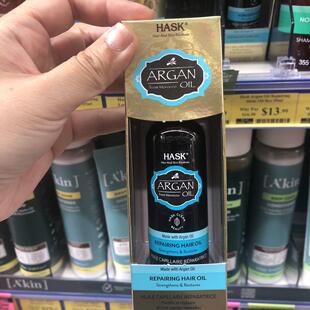 新西兰直邮HASK精油精油摩洛哥角蛋白安瓶修复烫发