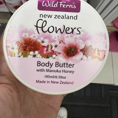 新西兰直邮Parrs帕氏Wild Ferns麦卢卡蜂蜜乳木果 身体润肤霜195g