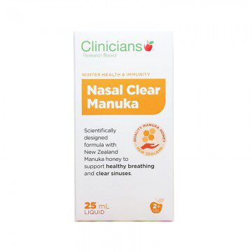 新西兰直邮Clinicians科立纯麦卢卡清鼻鼻炎喷雾 25ml