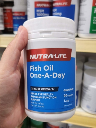 新西兰直邮NutraLife纽乐三倍浓缩深海鱼油90粒 (一天一粒 )