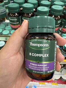 新西兰直邮Thompson's汤普森复合维生素B族100片熬夜VB缓压力