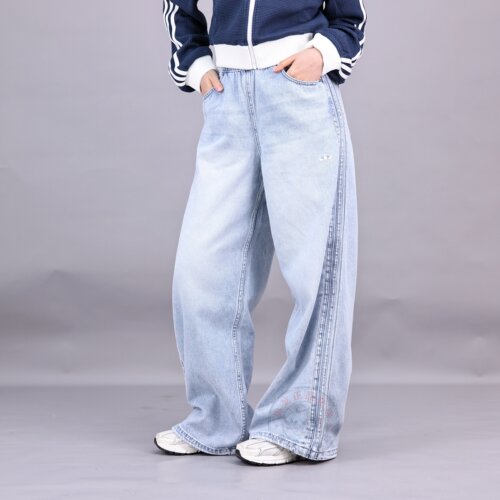 【正品】阿迪达斯三叶草牛仔裤女
