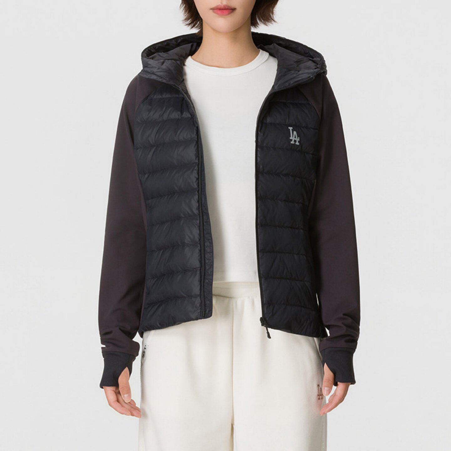 MLB女子运动连帽羽绒服