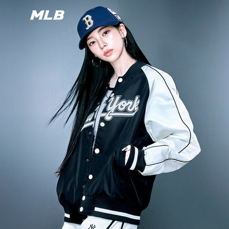 MLB棒球服男女学院风撞色夹克