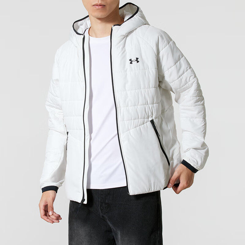 UA安德玛男款保暖运动百搭潮流时尚休闲连帽防寒棉服外套 1378494