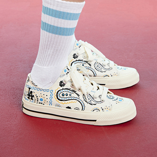 MLB板鞋男鞋女鞋运动鞋时尚复古腰果花潮流帆布休闲鞋3ACVVP12N