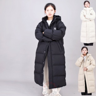 棉羽外套3ADJB2356 NY防水防泼水运动长款 MLB羽绒服男女25冬季 新款