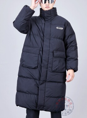 MLB羽绒服男女25新款NY刺绣防泼水运动中长款棉羽外套3ADJB1756