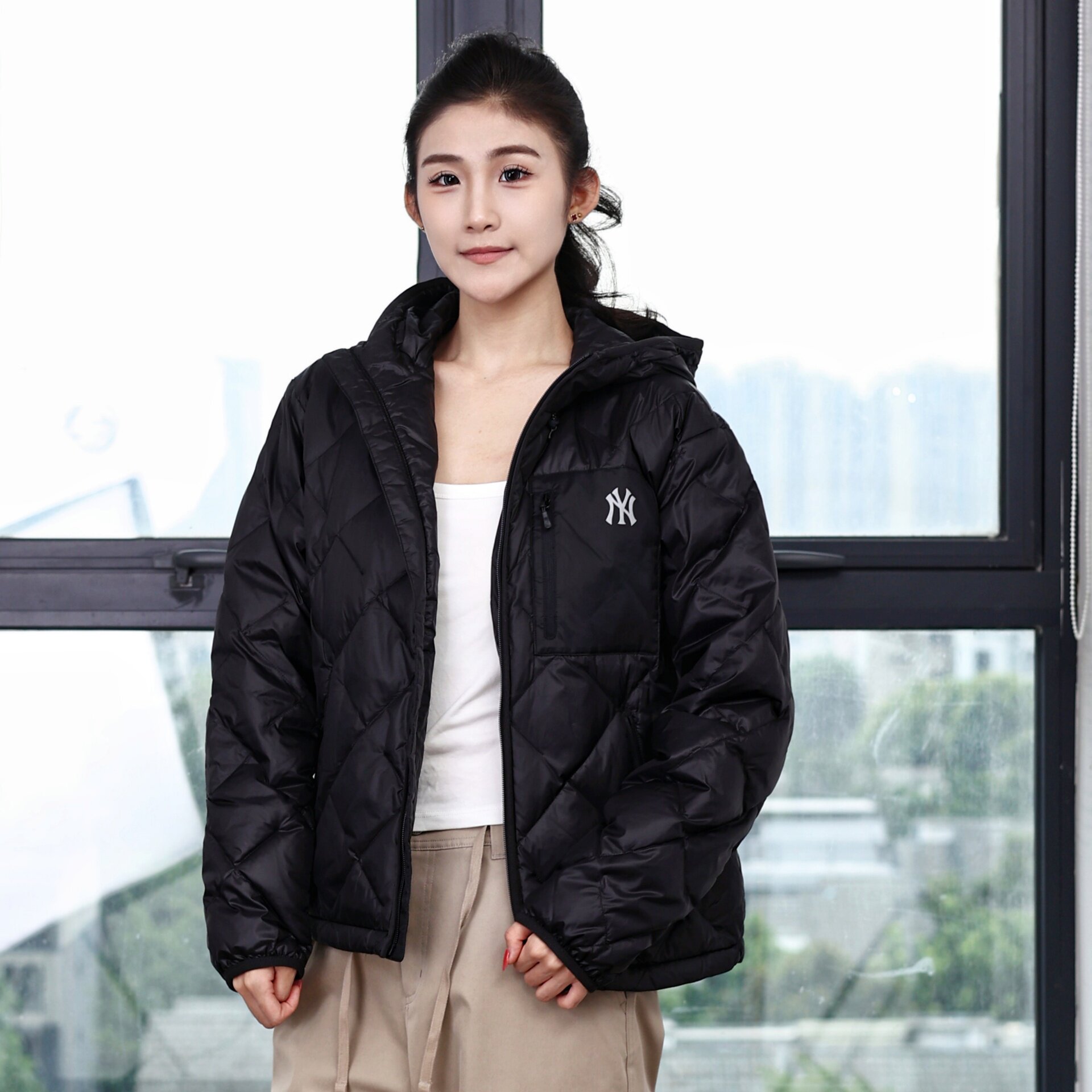 MLB情侣运动保暖羽绒服外套