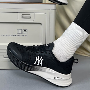 MLB男女鞋秋冬季跑步鞋运动增高撞色鞋子网面透气休闲鞋3ASHATF3N