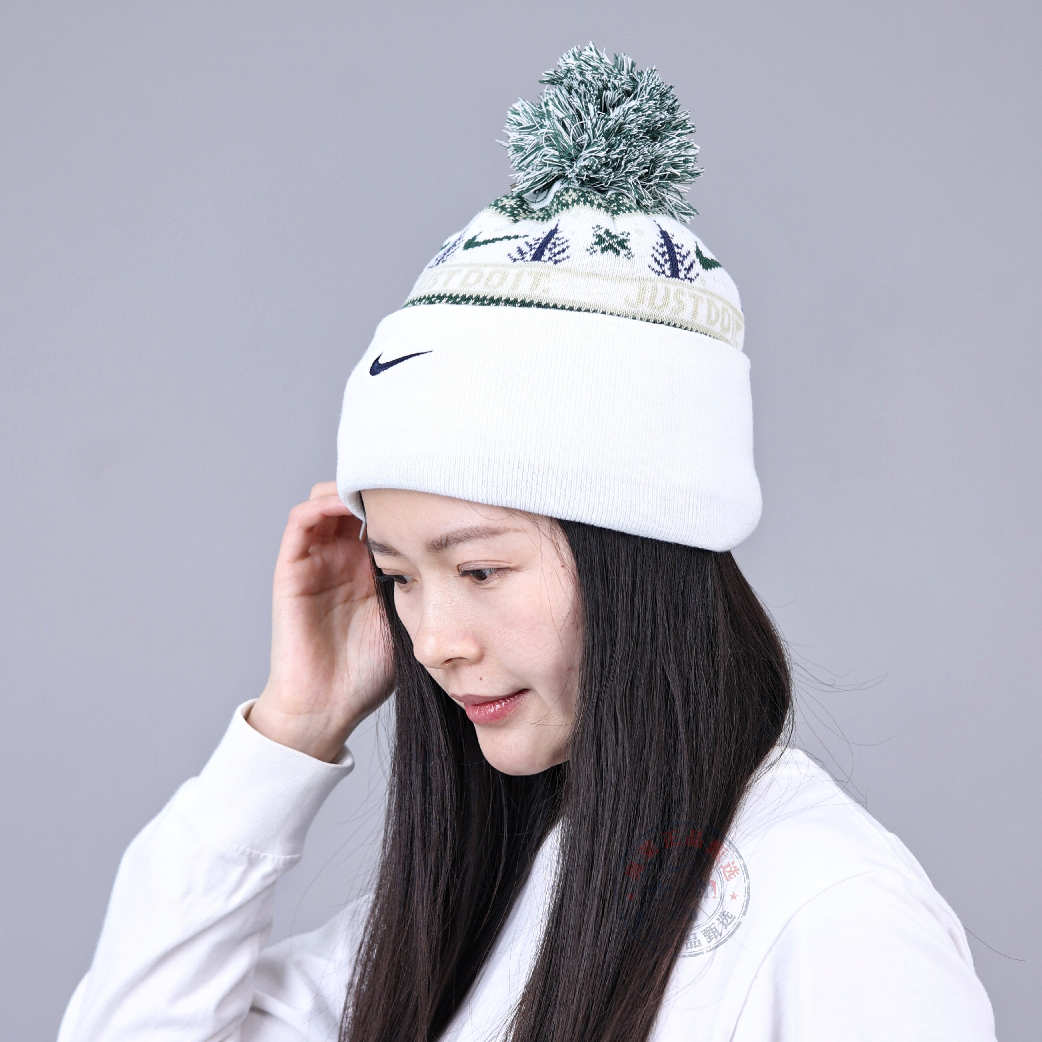 【正品】耐克毛线帽保暖帽男女款