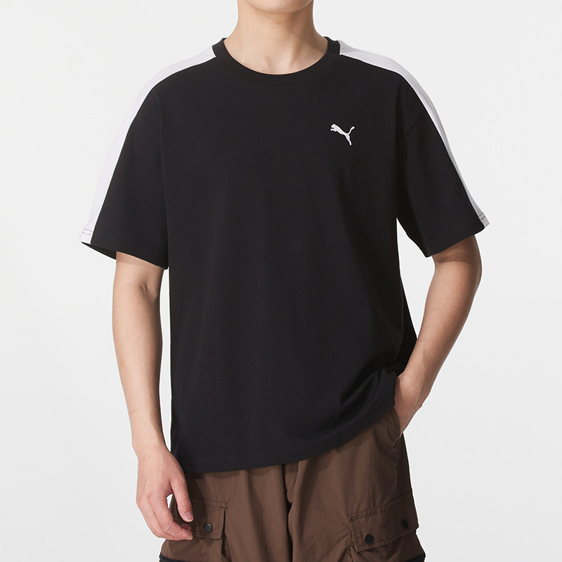 PUMA彪马经典复古纯棉宽松T7短袖