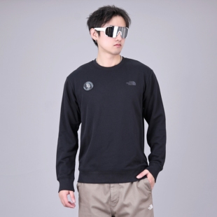 针织宽松圆领上衣25新品 The 长袖 Face北面卫衣情侣款 8CFW North