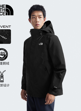 TheNorthFace北面三合一冲锋衣男秋冬户外550蓬羽绒胆外套81QS