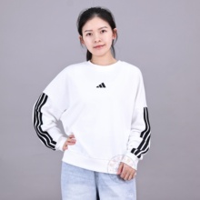 Adidas阿迪达斯卫衣女25新款宽松圆领运动休闲套头衫上衣JD5285