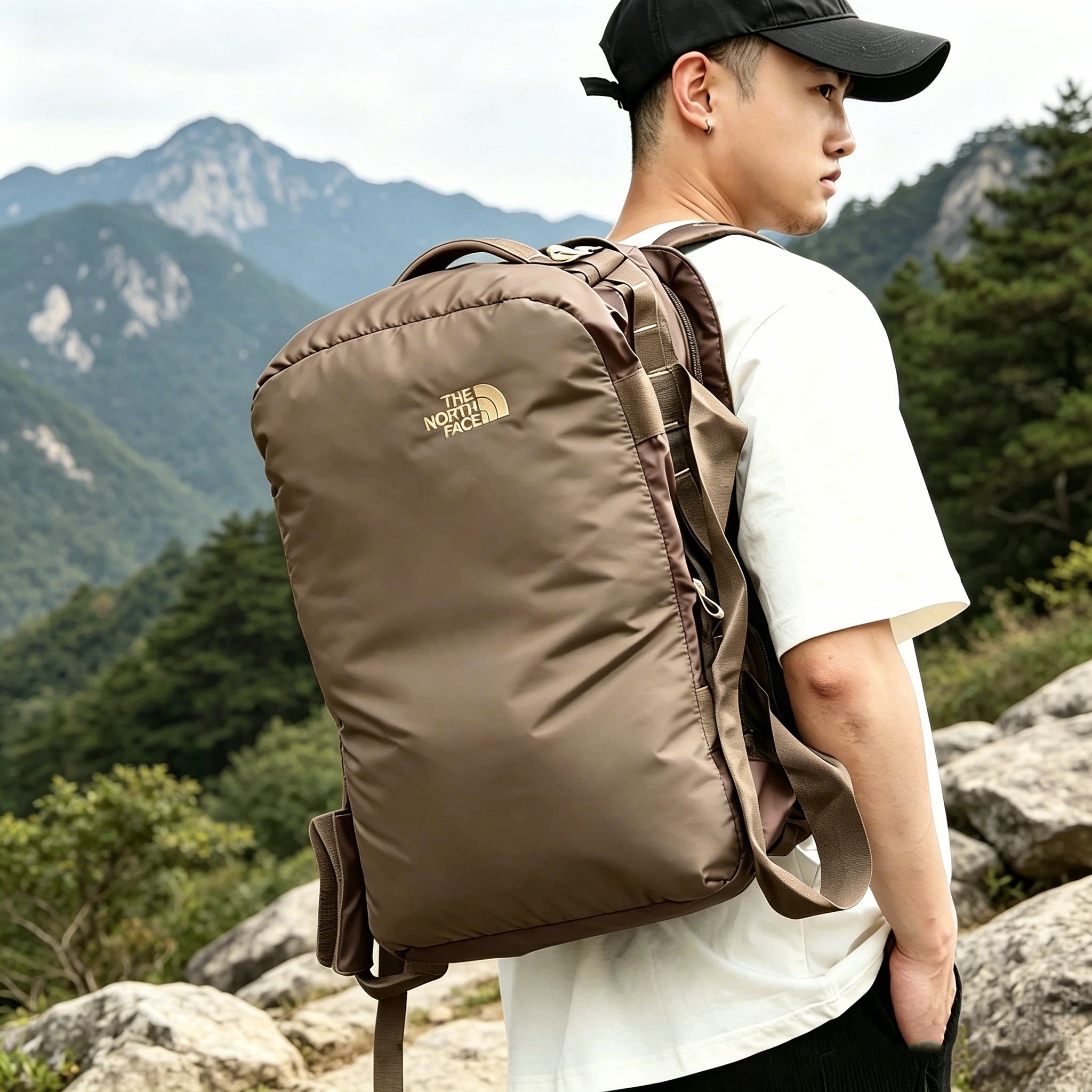 北面45L防泼水登山徒步双肩背包