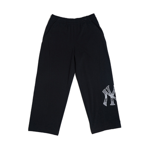 3APTM0261 MLB情侣NY大标复古老花阔腿宽松运动休闲长裤 26春季 新款