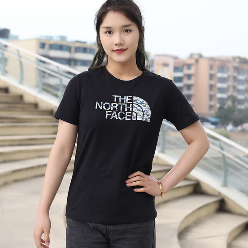 北面女速干排汗短袖T恤