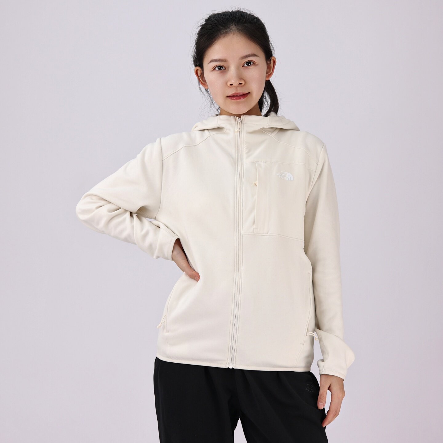 The North Face北面抓绒衣女子25秋冬新款轻量保暖运动外套8FJB