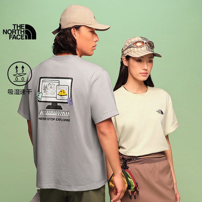 北面速干T恤男女同款短袖