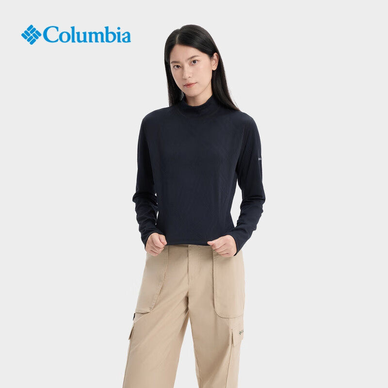 Columbia哥伦比亚长袖女款25秋冬吸湿速干运动修身长袖T恤AK9695