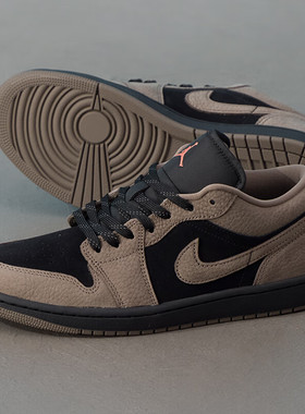 JORDAN耐克乔丹男鞋AJ1轻便板鞋26春季新款皮面平底运动鞋IB7109