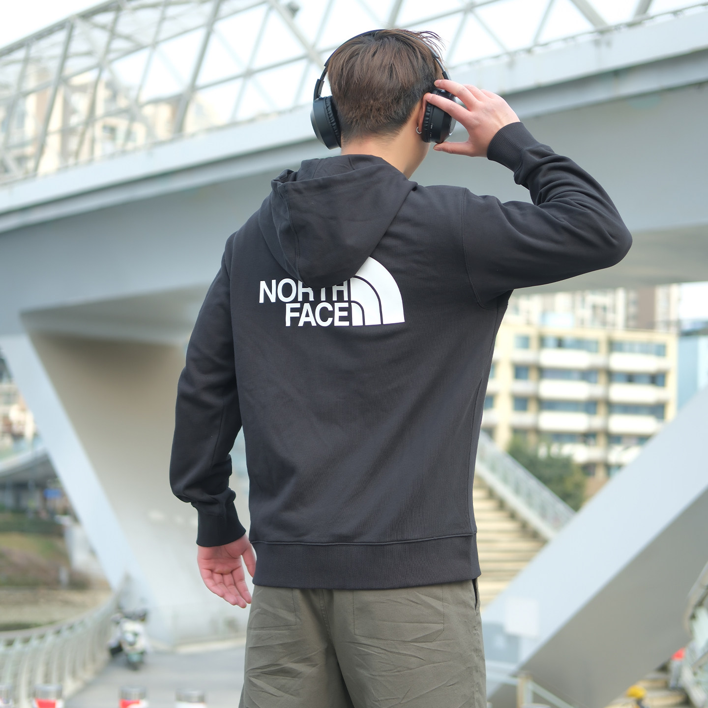 TheNorthFace北面卫衣男女纯棉舒适户外运动休闲开衫连帽外套83OR