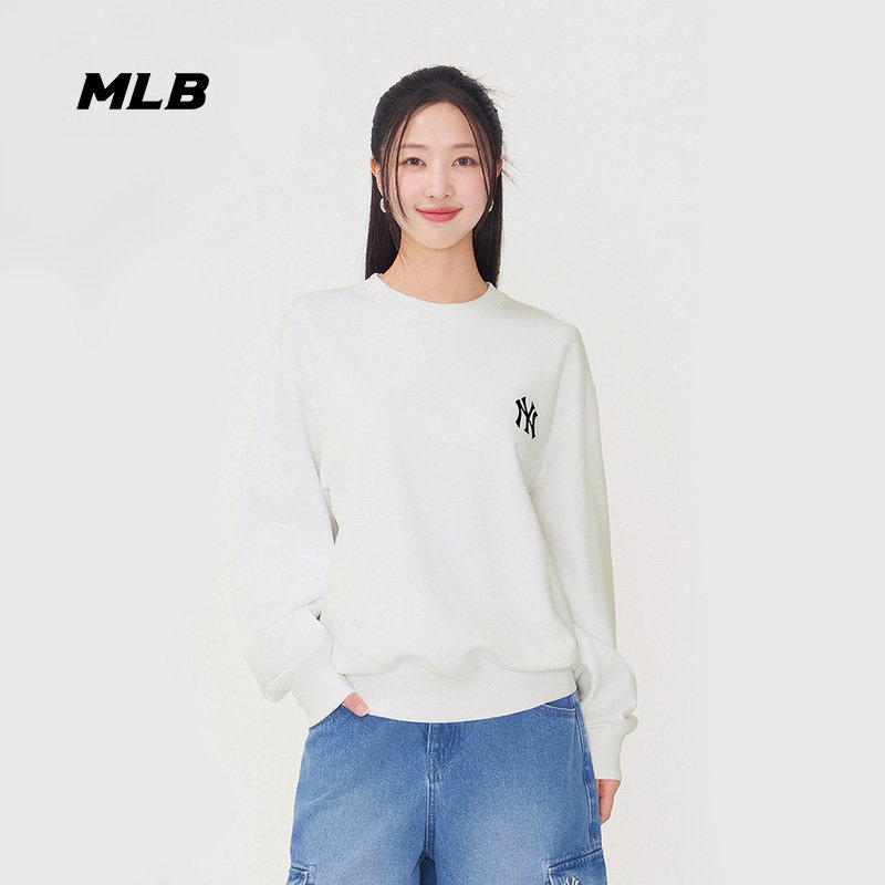 MLB男女情侣涂鸦印花圆领卫衣
